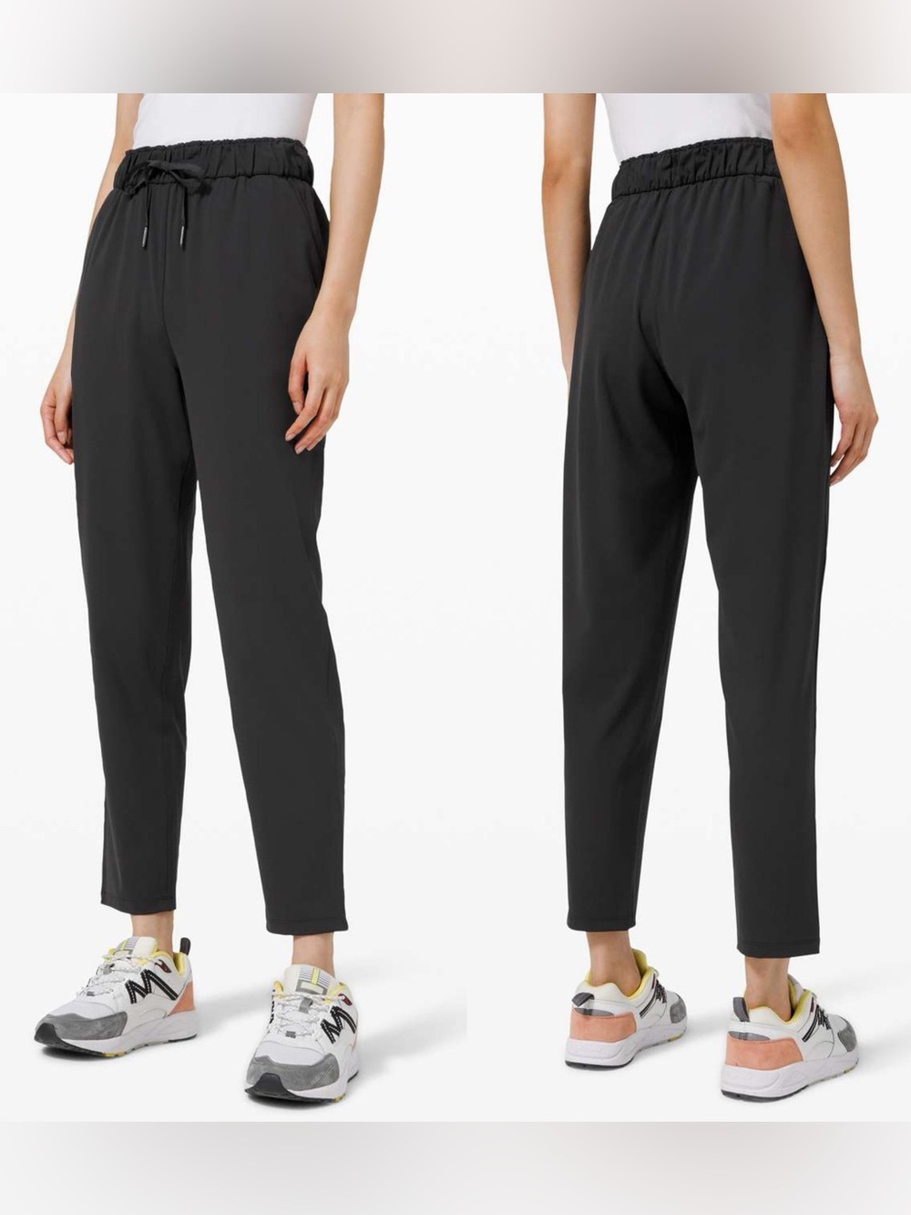 RARE keep it moving Lululemon Casual Black straight leg soft Pants women’s Sz 4